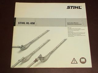   STIHL Owners Instruction User Manual Hedge Trimmer Kombi HL KM HL HLKM