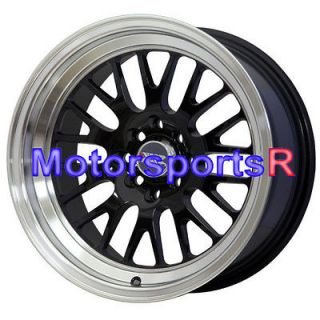 15 15x8 XXR 531 Black Wheels Rims Deep Dish Lip 4x4.5 Datsun 240z 280z 