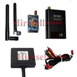 RC 5.8G 5.8Ghz 400MW A/V Transmitter/receiver w/Microphone FPV System 
