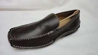Apt.9 Mens ROB Brown Loafers Slip Ons Driving Moccasins shoes 10 NEW
