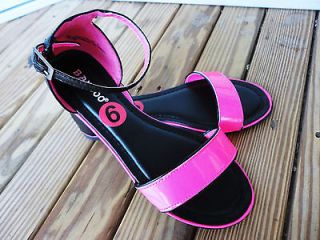 NEW* Bamboo Laguna 08 Neon Pink 6M Strappy Open Toe Sandals Pumps 