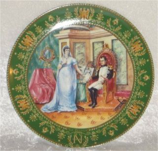 arceau Limoges Boulme Porcelain Plate Josephine and Napoleon Le 