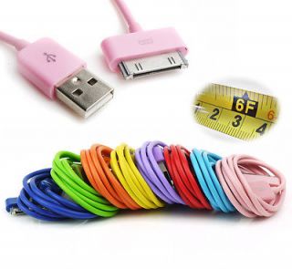 6FT 30PIN USB SYNC DATA POWER CHARGER CABLE IPHONE 4S 4 3GS IPOD TOUCH 