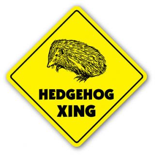 HEDGEHOG CROSSING Sign xing gift novelty ron jeremy sonic pinto rodent