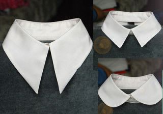  Peter Pan Detachable collar Necklace Choker Unisex Tie White 1/3