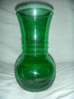 Art Deco Style Forest Green Vase approximately 6.5 tall, 3 wide 