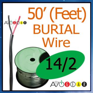 50 ft Direct Burial Garden Outdoor Speaker Wire 14 AWG
