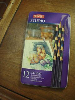 NEW Derwent 12 Studio Fine Colored Pencils