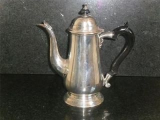 Elegant Antique Georgian Style Silver Plated Coffee Pot