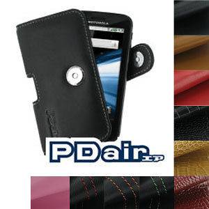 Leather Case for Motorola Atrix 4G (Horizontal Pouch With Clip) by 