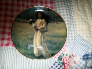 AMERICAN INDIAN HERITAGE MUSEUM PLATE EAGLE MAIDEN VEL MILLER 
