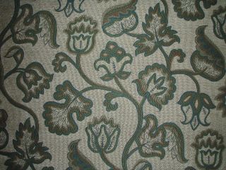 ZOFFANY CURTAIN/UPHOLSTERY FABRIC DESIGN DEERFIELD 4 METRES FOREST 