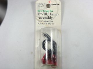 RadioShack Red Snap in 12VDC Lamp Assembly pkg of 8