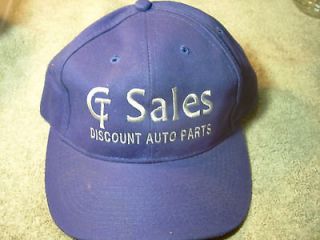 Sales buckle back Otto Cap hat cap discount auto parts blue
