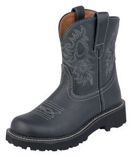 Ariat Fatbaby Boots Womens Western Cowboy 8 B Black Deertan 10000833