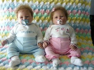 Reborn Baby Dolls Twins Boy and Girl 2009 Absolutely Adorable