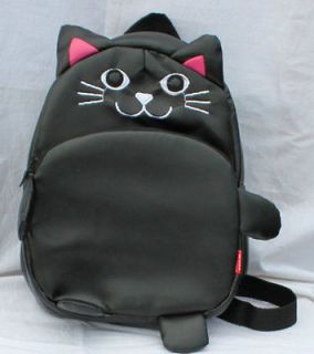 New ARRIVAL TODDLER BABY GIRLS OUTING SMALL BACKPACK ~Black Kitty/cat 