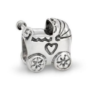   SILVER PANDORA LOVELY ALE 925 STAMPED PRAM/CARRIAGE CHARM 790346