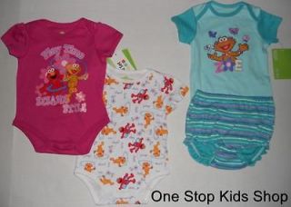 ELMO & ZOE Infant 0 3 6 9 Mo BODYSUIT Onesie Creeper Outfit Shirt 