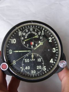 ACH 1 Russian Soviet MIG 29 Chronograph aircraft clock