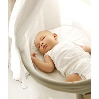 Baby Bjorn 047021US Fitted Sheet for Cradle Harmony   White