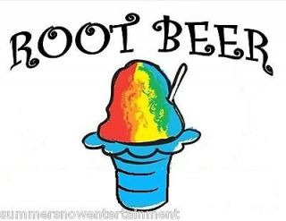 ROOT BEER SYRUP MIX Snow CONE/SHAVED ICE Flavor GALLON
