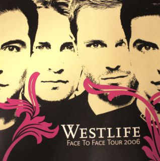 WESTLIFE FACE TO FACE TOUR 2006 TOUR PROGRAM BOOK
