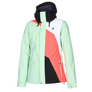 NEW 2013 Volcom Clove Insulated Snowboard Jacket, Womens SMALL, Sage