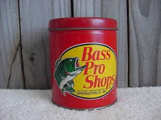 Vintage BASS PRO SHOPS Springf MO Advertising METAL TIN