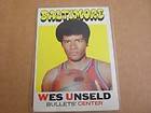 1972 73 Topps Wes Unseld 21 Baltimore Bullets EX