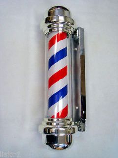NEW ASCOT _ 29 TRADITIONAL BARBER SHOP POLE, UL APPROVED, METAL 