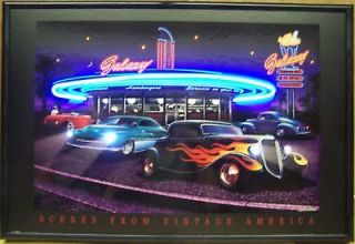 Drive in Galaxy Diner Neon Led Poster Sign Man Cave