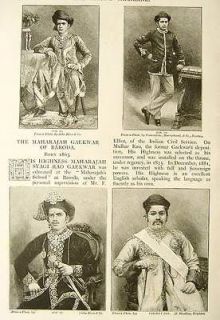 1894 Maharaja Gaekwar of Baroda India