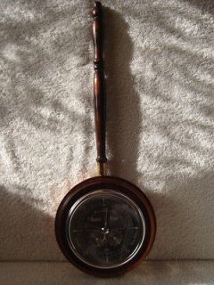 HAND MADE NOVELTY BED WARMER BAROMETER. MADE IN ENGLAND. VERY GOOD 