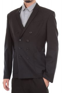 NEIL BARRETT NEW Man Jacket Coat Blazer Sz48ITA BGI36D Dark Blue PRE 