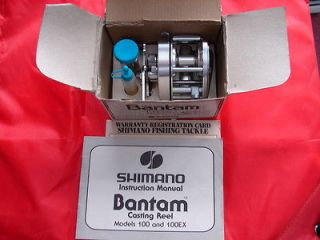 Shimano Bantam 100 in box with lit,oil, and extra parts super nice