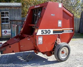   Hesston 530 Round Baler 4x4 bale size, CAN SHIP @ $1.85 loaded mile