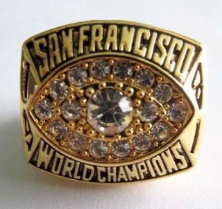 1981 San Francisco 49ers Super Bowl Ring Championship Ring Montana 11 