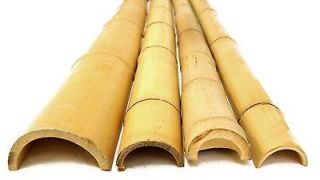 BAMBOO POLES HALF ROUNDS 4 X 8 NATURAL MOSO TIMBER BAMBOO COMMERCIAL 