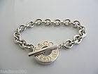 Tiffany & Co Silver 1837 Circle Toggle Clasp Bracelet Bangle