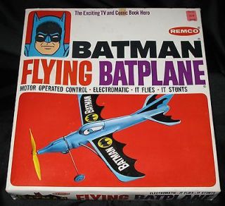 BATMAN 1966 REMCO FLYING BATPLANE MINT IN BOX STYLE 790