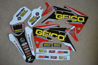 FACTORY CONNECTION GEICO TEAM GRAPHICS HONDA CRF250R CRF250 2010 2011 