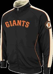 Majestic San Francisco Giants Profector Full Zip Black Track Jacket