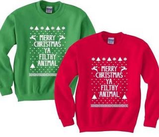 New Merry Christmas Ya Filthy Animal shirt Ugly Christmas t shirts 