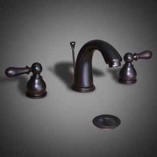 NEW Oil Rubbed Bronze Widespread Roman Bathroom Bath Sink Faucet w 