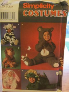  Babies Toddlers Bunting Costumes Cow Dragon Bear Lion Sz 1/2 4 #5880