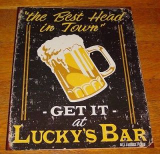 vintage tin beer signs in Collectibles