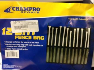 BAT FENCE BAG HOLD 12 BATS from CHAMPRO SPORTS