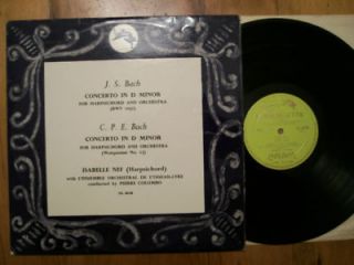 CPE and JS Bach Concerto in D minor Loiseau lyre OL 50138 Isabelle 