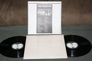 The Beatles White Album 2 vinyl LP + lyric insert Japan import Stereo 